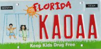 florida drug free specialty plate