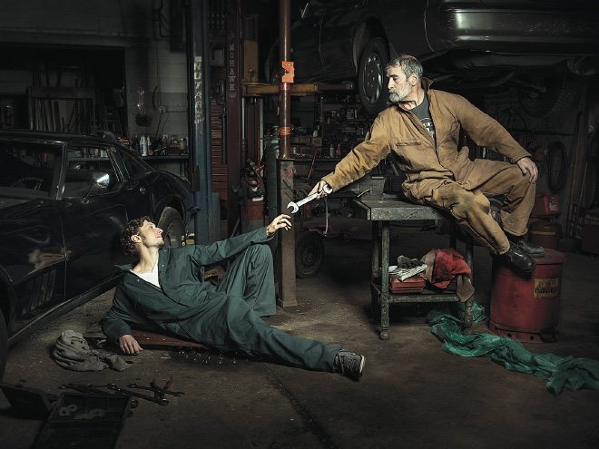 Auto Mechanics Recreate Renaissance Paintings