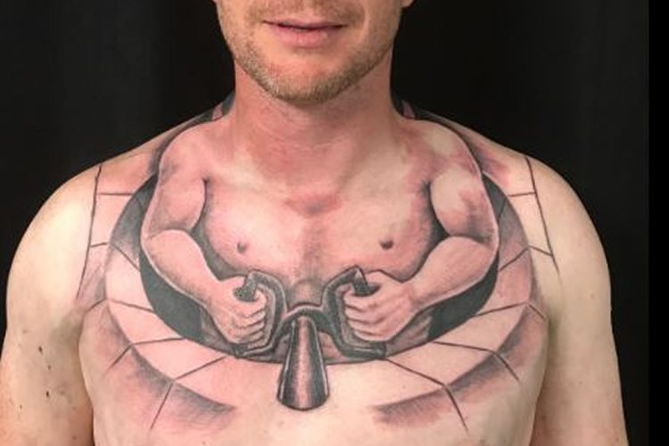 Tattoo of Head Driving Body