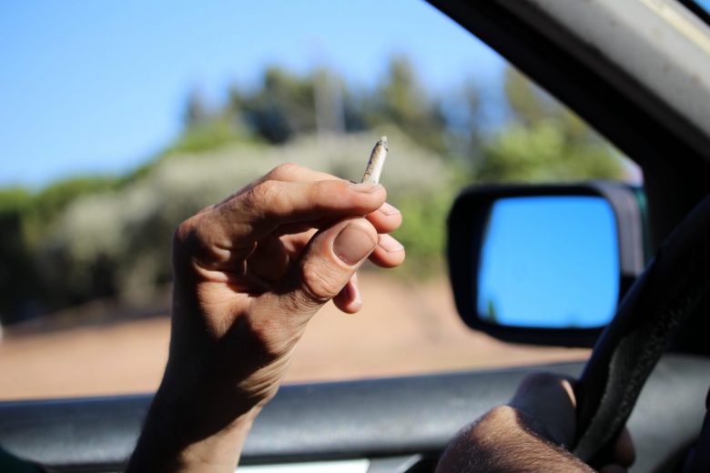 It is prohibited to smoke marijuana while driving.