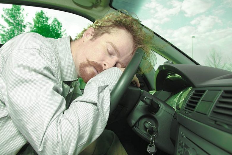 sleeping while driving