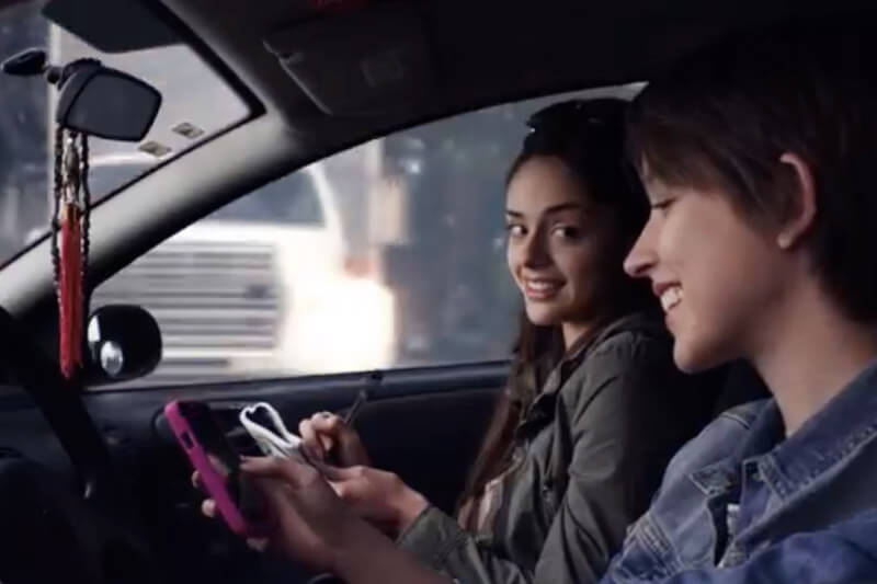 Teenagers driving