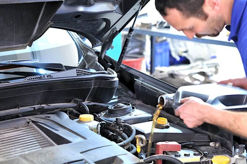 Car maintenance oil change
