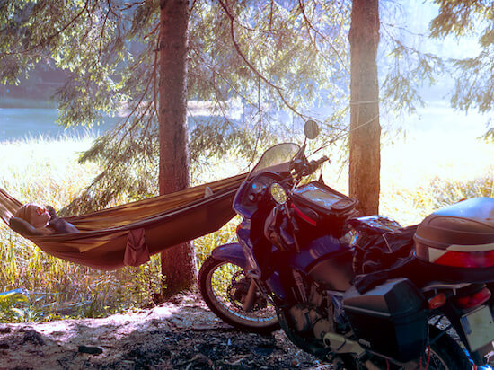 Motorcycle Camping Tips For Newbies Campsite Types Tents Packing eTags Vehicle Registration Title Services Driven By Technology