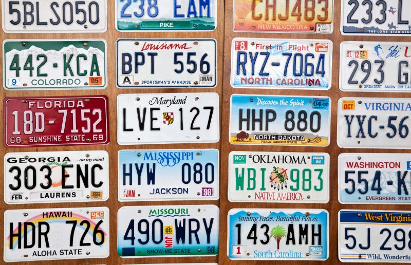 U.S. License Plates