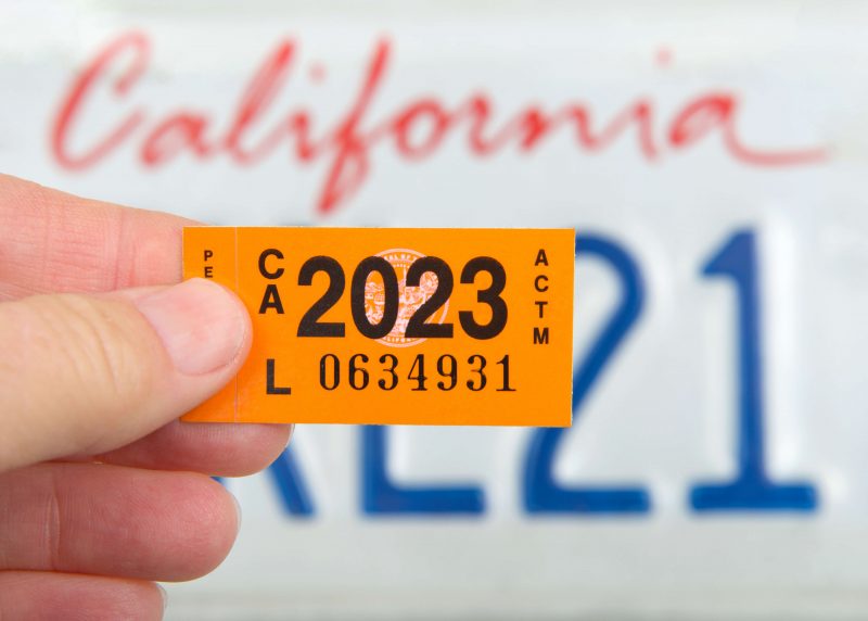 Renewal sticker