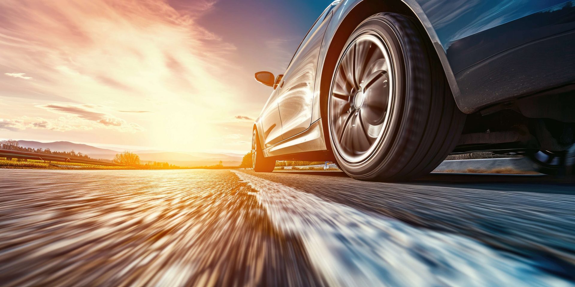 Car in sunshine