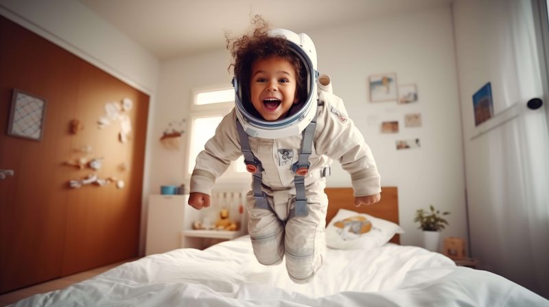Child astronaut