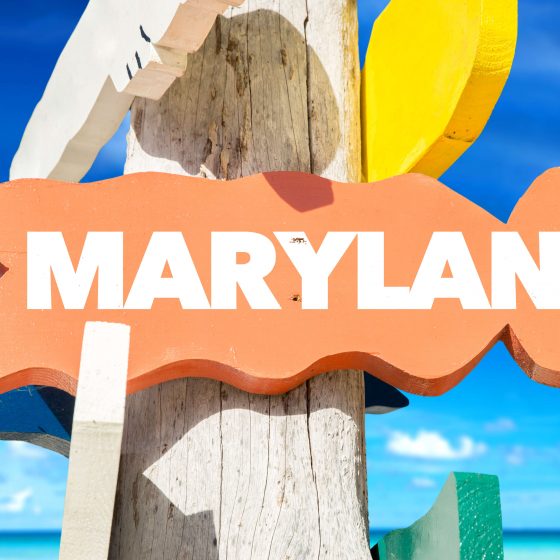 Happy Maryland sign