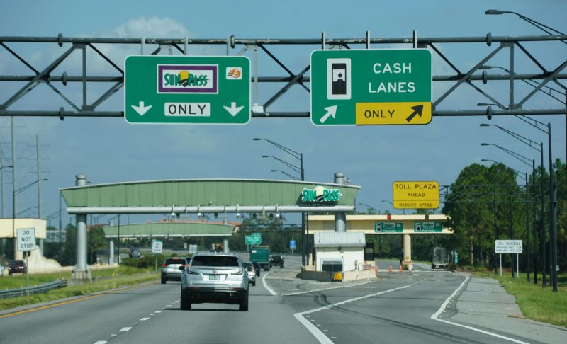 SunPass lane on highway