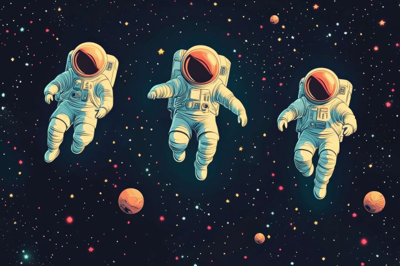 Floating astronauts