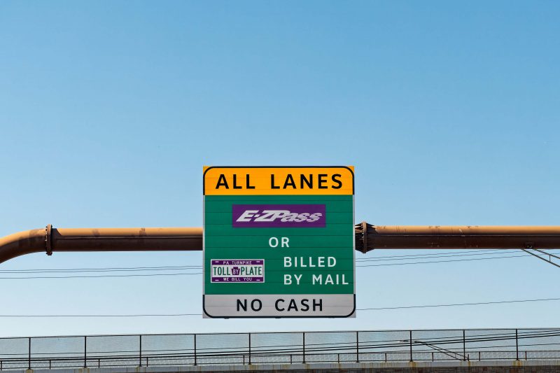 E-ZPass lane on highway