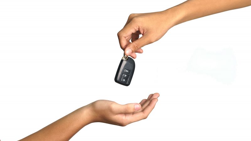 Handing over car keys