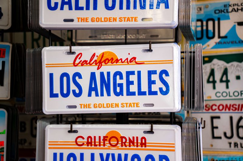 CA novelty plates