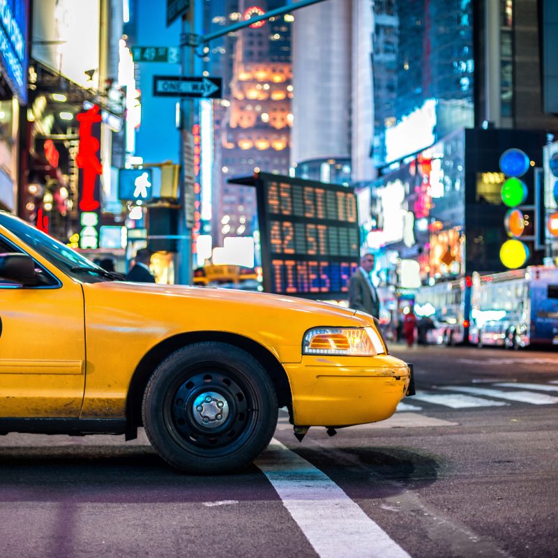 Yellow taxi in NYC