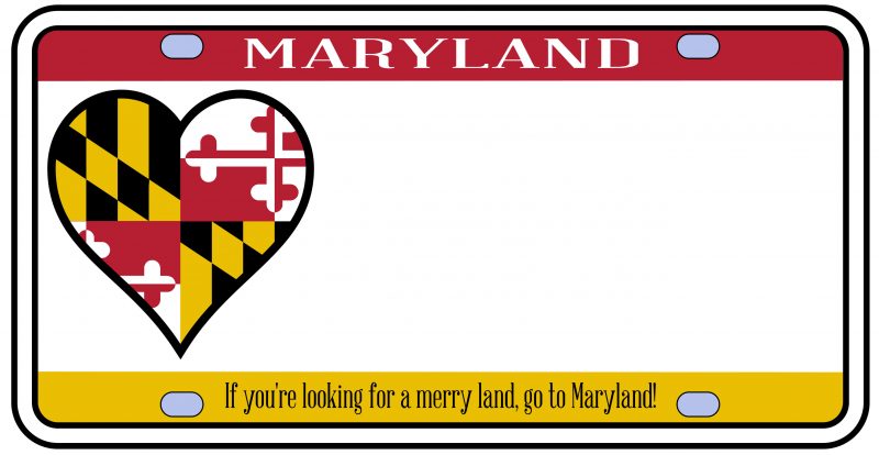 MD license plate