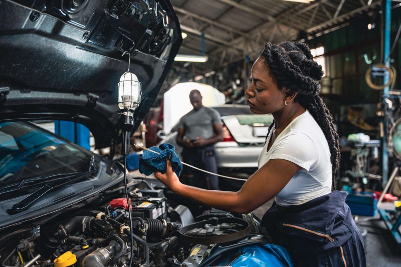 Checking a vehicle's oil