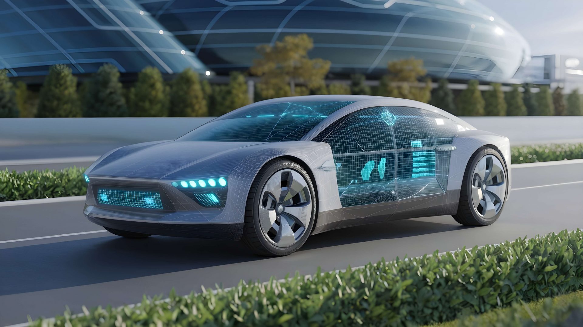 autonomously driven car