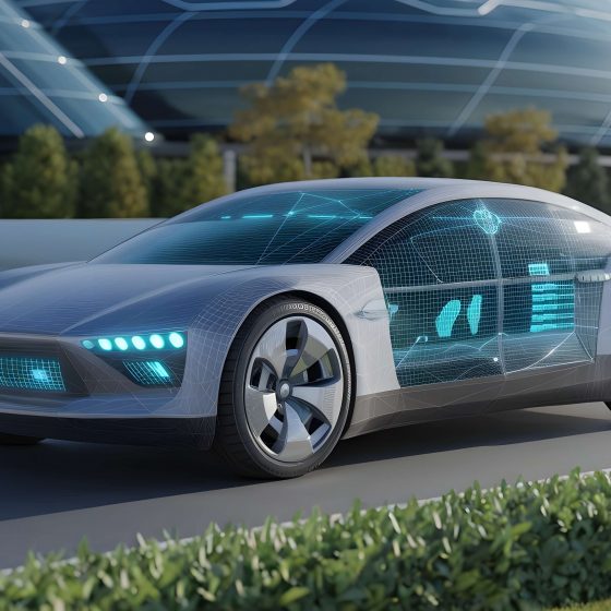 autonomously driven car