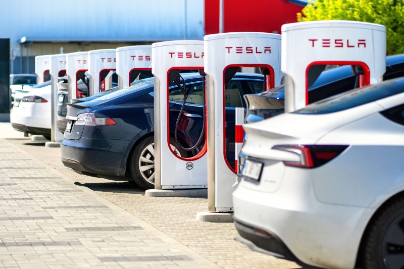 Tesla charging station