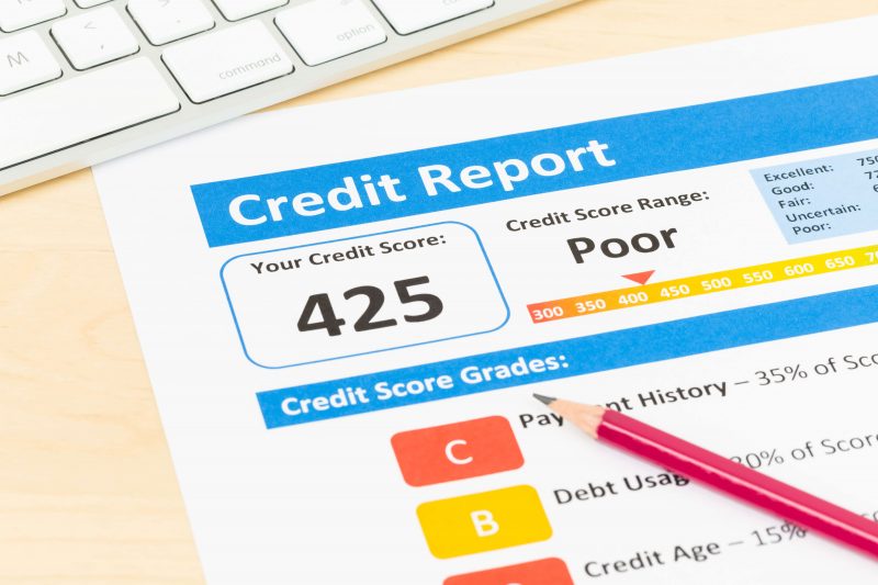 poor credit score