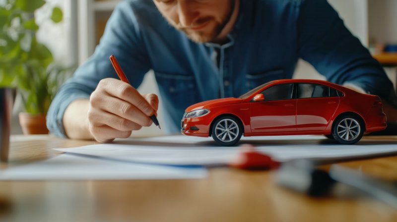 looking through a car warranty