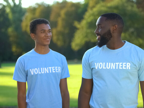 Volunteer mentor and mentee