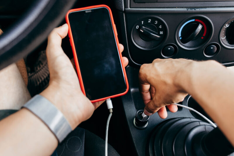 Connect smartphone to car
