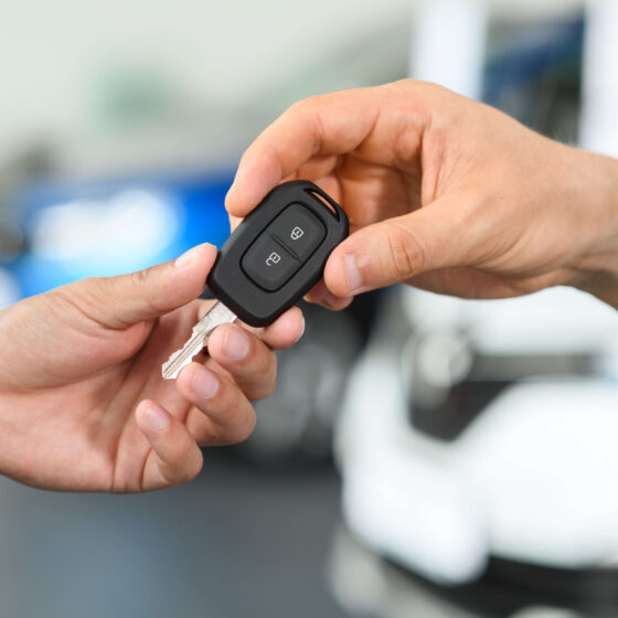 Keys to a new car