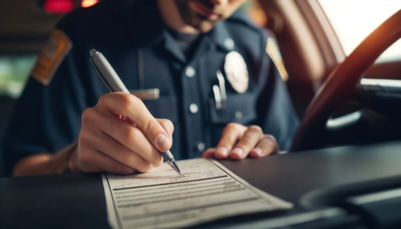 Getting a traffic violation