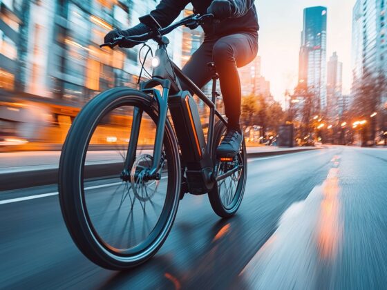 e-bike in the city
