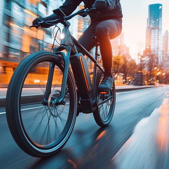 e-bike in the city