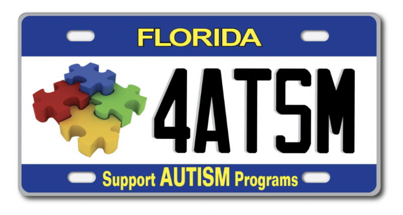 Support Autism FL specialty plate