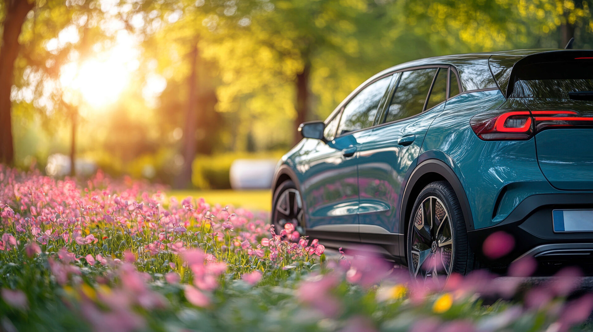 Car in Spring