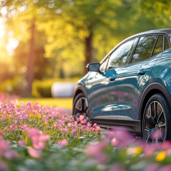 Car in Spring