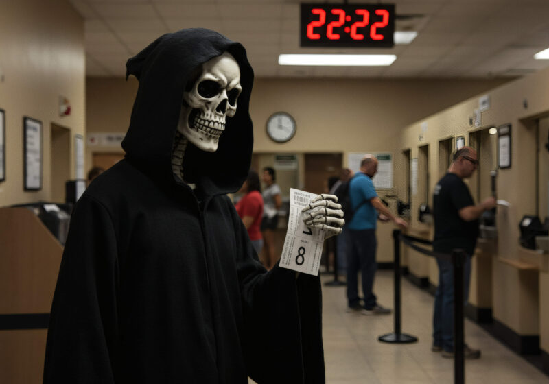 Waiting forever at the DMV