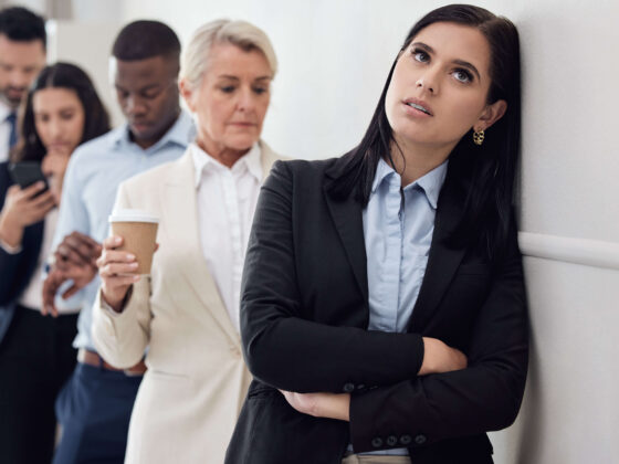 Waiting in line at the DMV