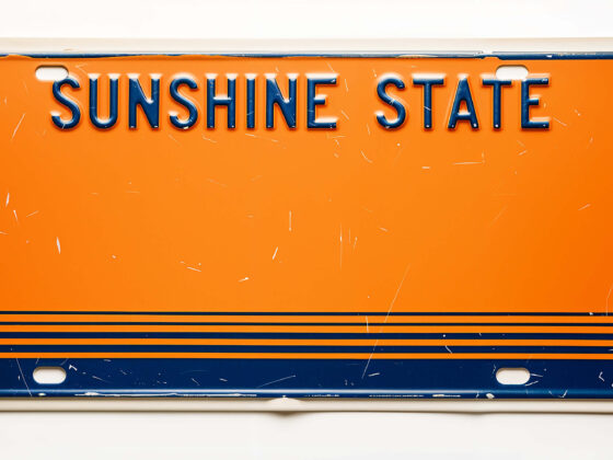 Florida registration plate