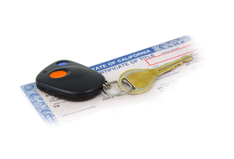 California vehicle title transfer