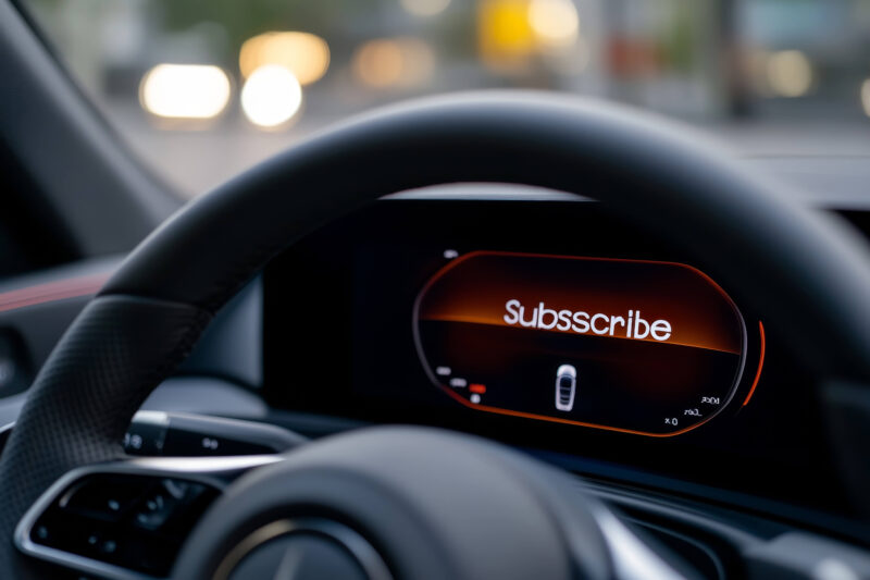Vehicle subscription service