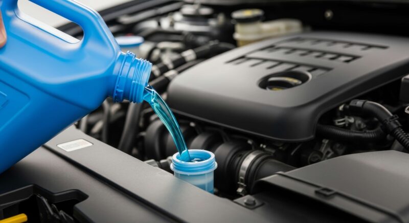 Filling car coolant levels