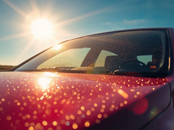 Hot car in summer