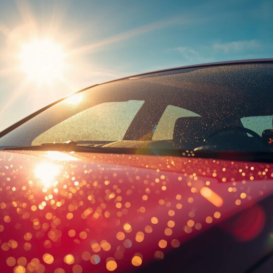 Hot car in summer