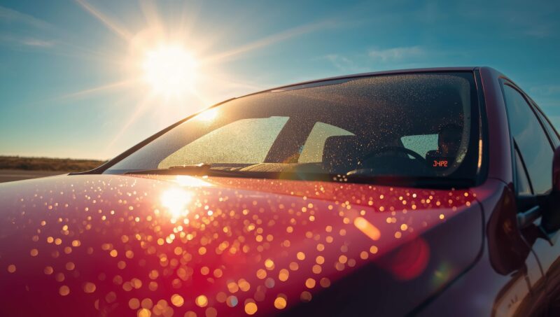 Hot car in summer