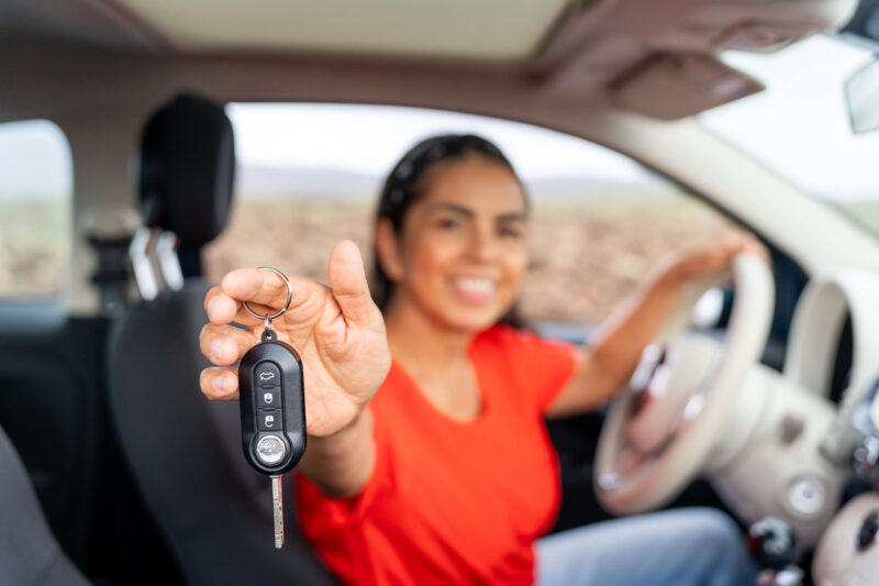 Keys to a new car
