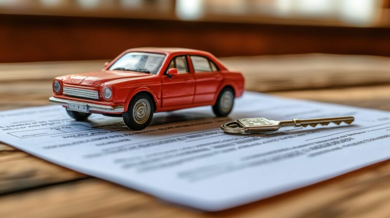 Car and registration documents