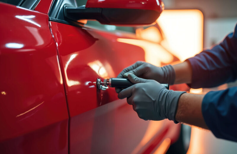 DIY fixing dent in car