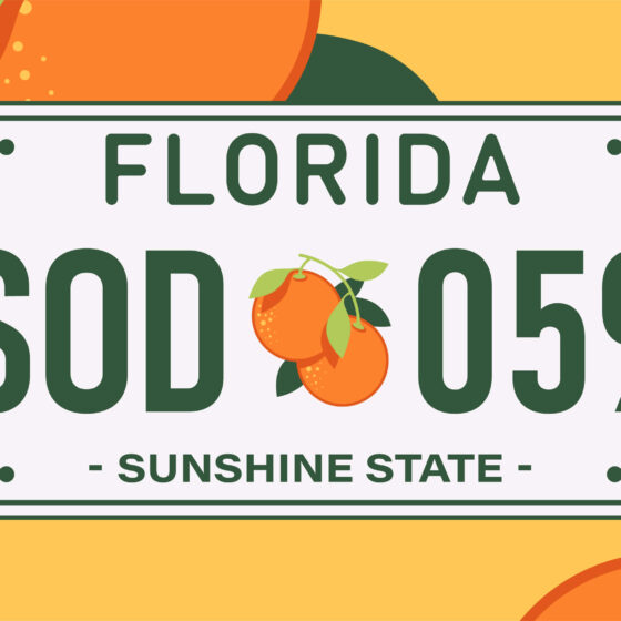 Florida license plate