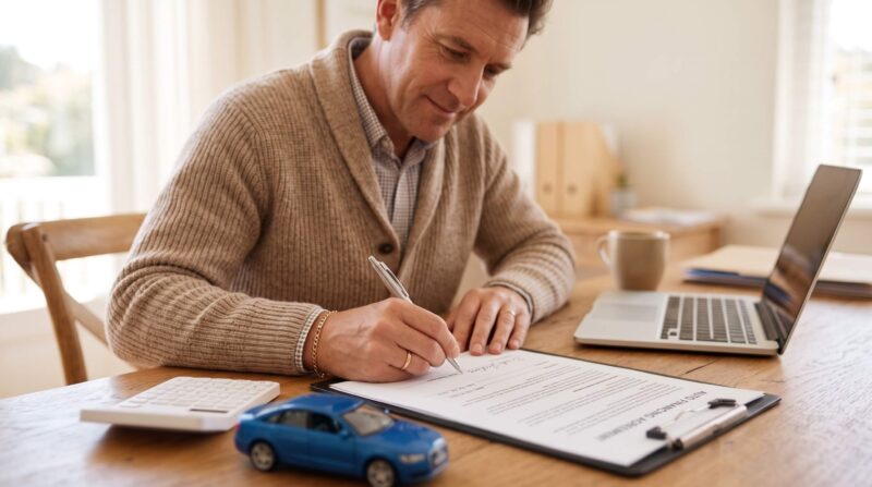 Getting vehicle paperwork done