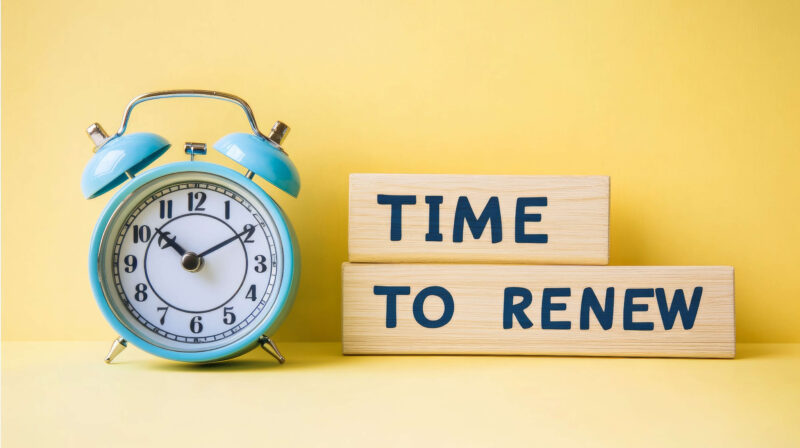 Time to renew registration
